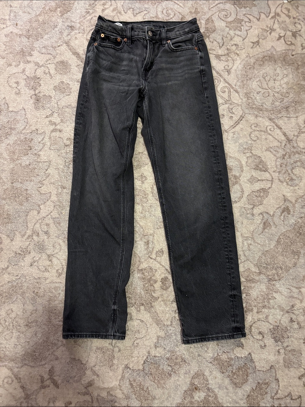 American Eagle Outfitters x Maddie and McKenzie Women's Black Straight Leg Jeans